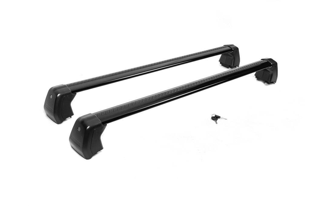 Crossed on rails (Black, 2 pcs.) for Land Rover Discovery V - Reelken Auto