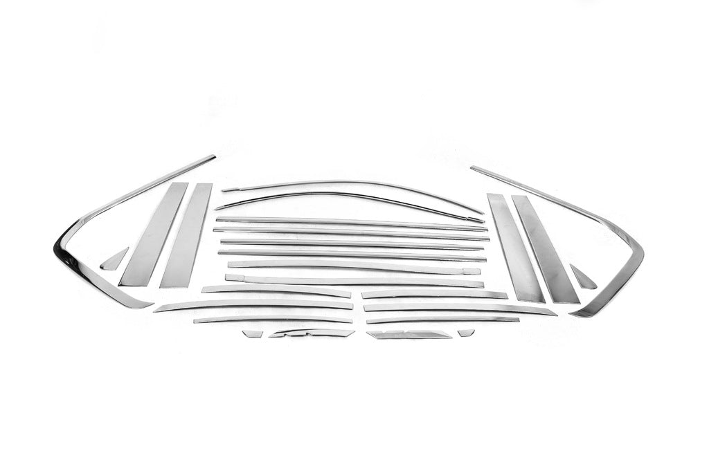 Full Window Trim and Pillar Covers Stainless Steel for Toyota Land Cruiser 200 2007-2021 - image 4