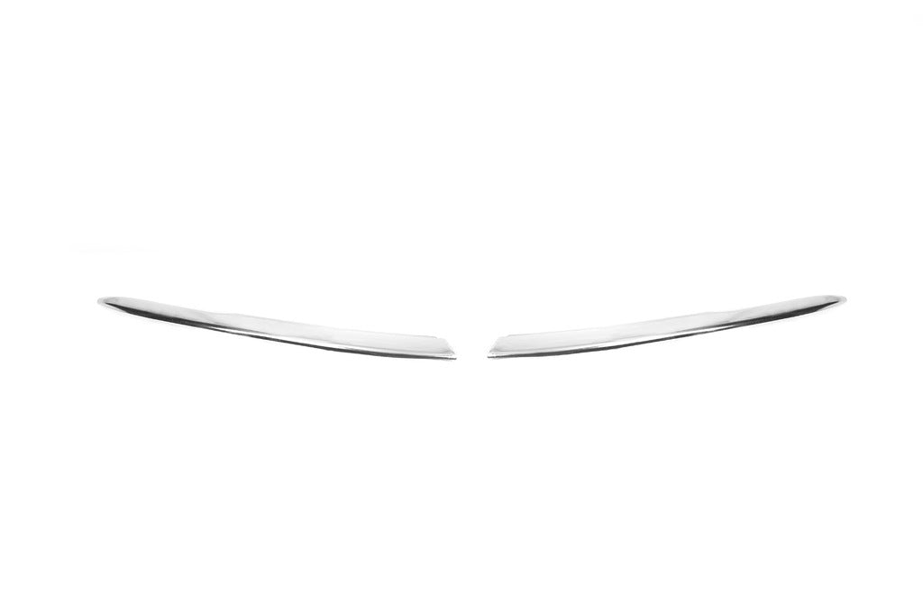 Rear fog light covers (2 pcs, stainless steel) for Honda Civic Sedan X 2016-2021 - image 2