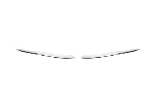Rear fog light covers (2 pcs, stainless steel) for Honda Civic Sedan X 2016-2021 - image 2