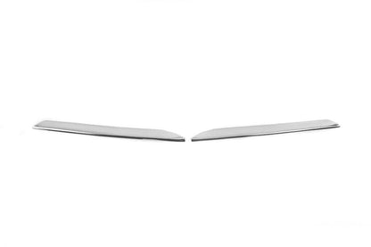 Covers for fog lights Carmos (2 pcs., stainless steel) for Honda Civic Sedan X 2016-2021 - Reelken Auto