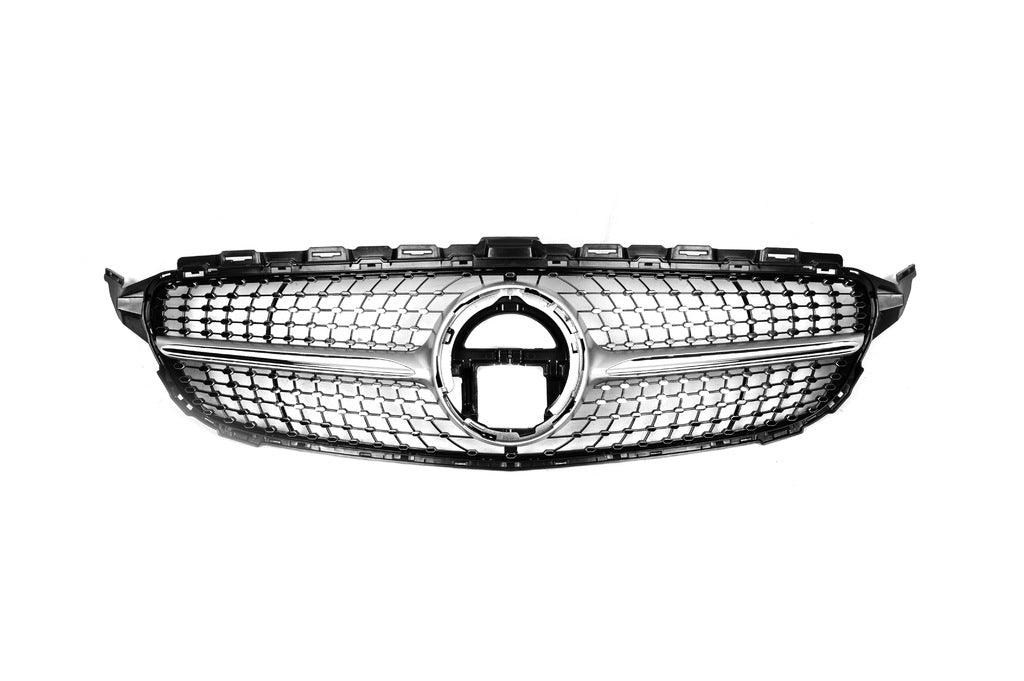 Front Grille Diamond Silver (for Avantgarde/AMG-Line/C43 AMG) for Mercedes C-сlass W205 2014-2021 - image 11