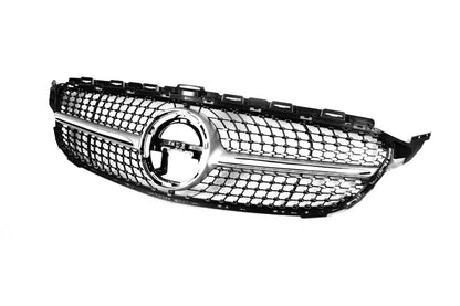 Front grill Diamond Silver for Mercedes C-class W205 2014-2021 - image 13