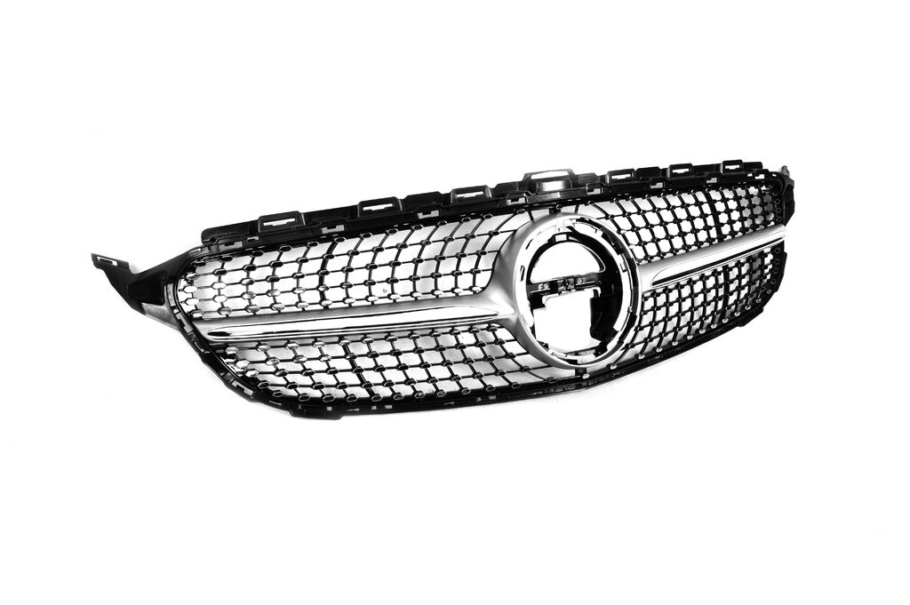 Front grill Diamond Silver for Mercedes C-class W205 2014-2021 - image 15