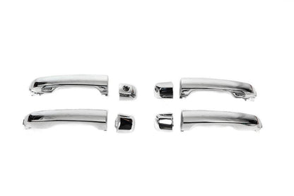 Door handles assembly 2015-2021 (Chrome, 4 pcs.) for Toyota Land Cruiser 200 - Reelken Auto