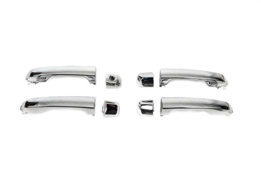 Door handles assembly 2015-2021 (Chrome, 4 pcs.) for Toyota Land Cruiser 200 - Reelken Auto