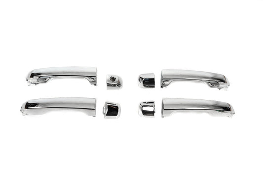 Door handles assembly 2015-2021 (Chrome, 4 pcs) for Toyota Land Cruiser 200 2007-2021 - image 2