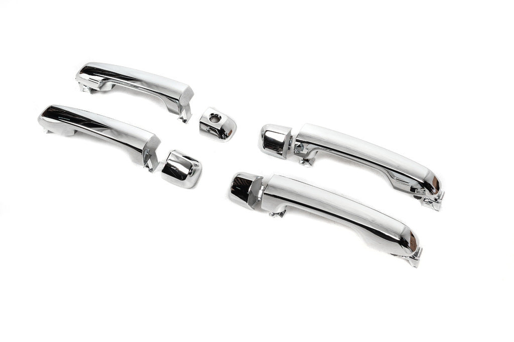 Door handles assembly 2015-2021 (Chrome, 4 pcs) for Toyota Land Cruiser 200 2007-2021 - image 1