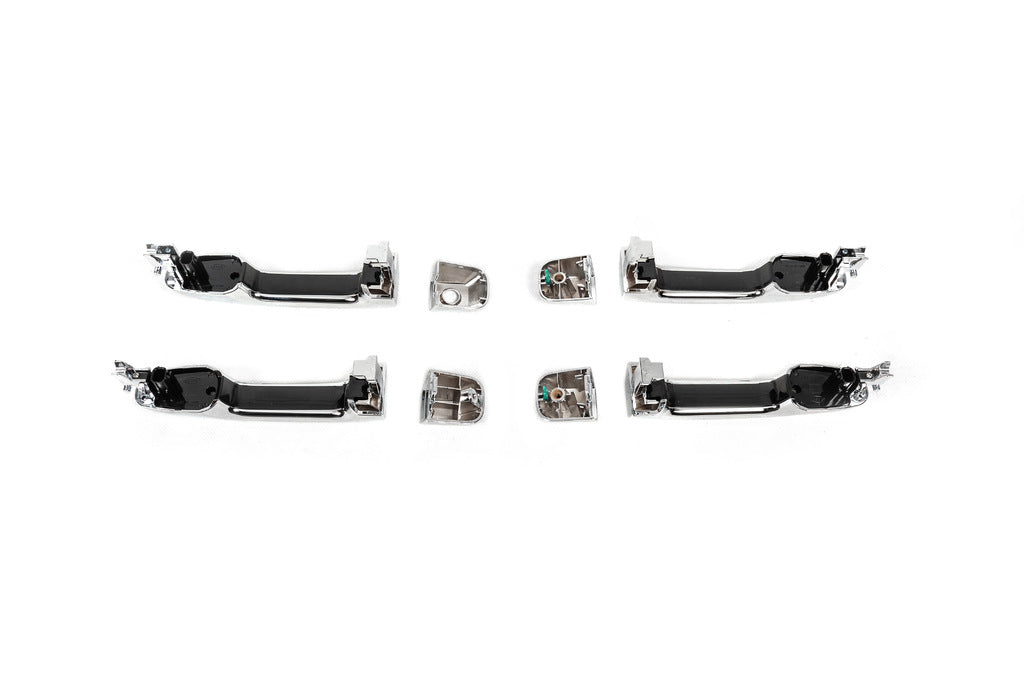 Door handles assembly 2015-2021 (Chrome, 4 pcs) for Toyota Land Cruiser 200 2007-2021 - image 3