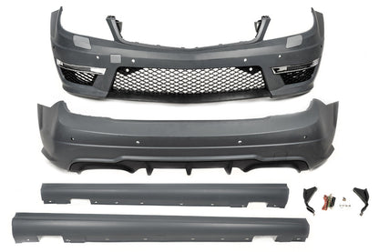 Body Kit C63 AMG for Mercedes C-class W204 2007-2015 - image 2