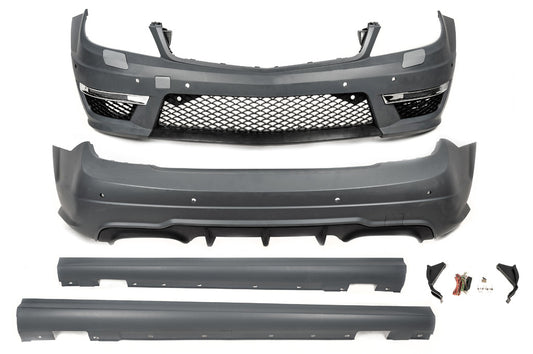 Body Kit C63 AMG for Mercedes C-class W204 2007-2015 - image 2