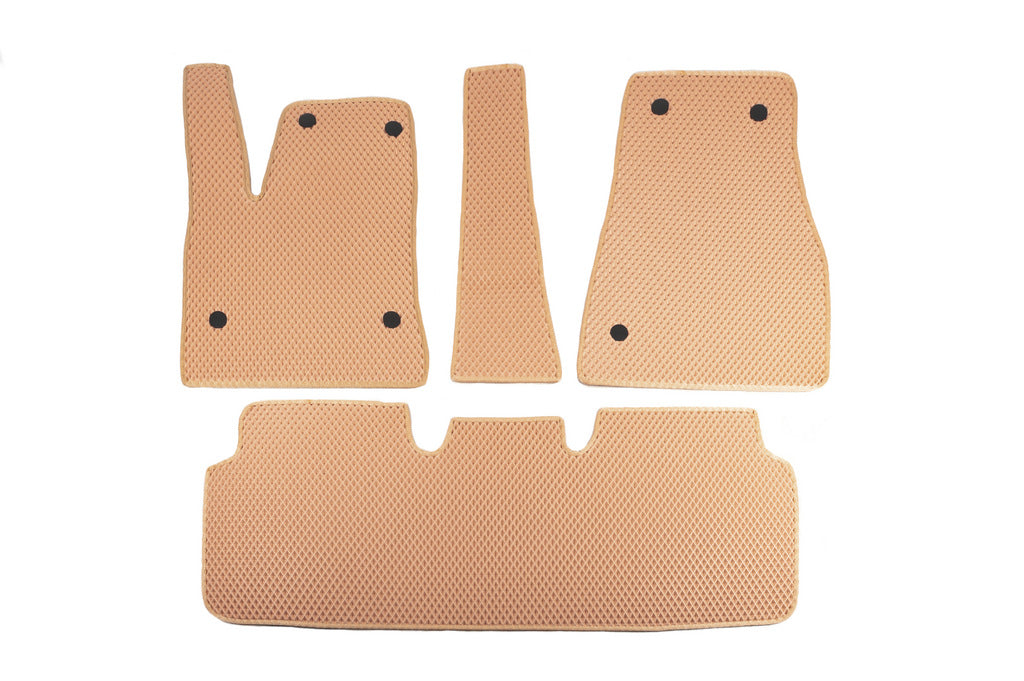 EVA Floor Mats (2012-2021, Beige) for Tesla Model S 2012– - image 1