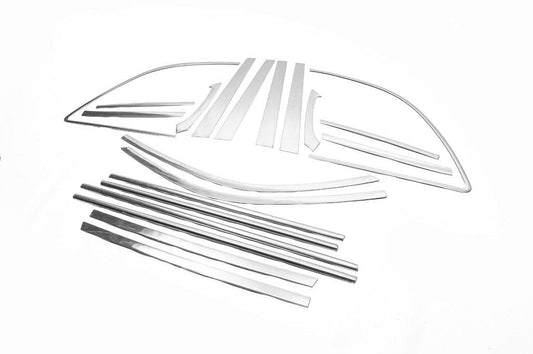 Full glass edging 2010-2014 (4 pcs, Libao) for Chery Tiggo 1 - Reelken Auto