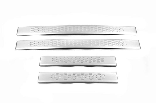 Door sills Libao (4 pcs, stainless steel) for Geely Emgrand X7 - Reelken Auto