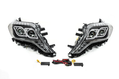 FullLED Headlights (2013-2017, Set of 2) for Toyota Land Cruiser Prado 150 2009-2023 - image 1