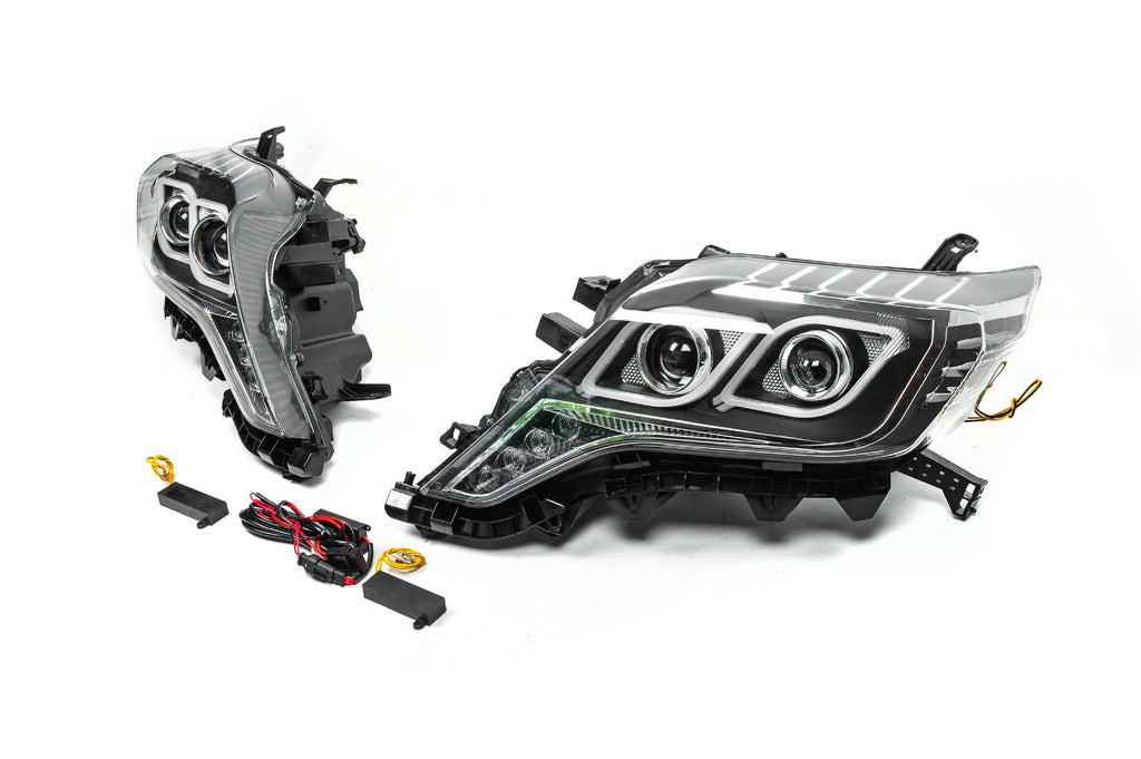 FullLED Headlights (2013-2017, Set of 2) for Toyota Land Cruiser Prado 150 2009-2023 - image 2