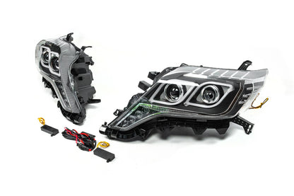 FullLED Headlights (2013-2017, Set of 2) for Toyota Land Cruiser Prado 150 2009-2023 - image 2