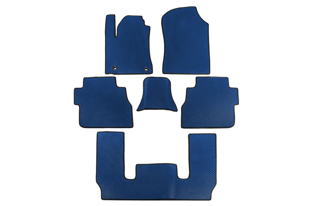 EVA Floor Mats 3 Rows (Blue) for Toyota Sequoia 2007-2022 - image 1