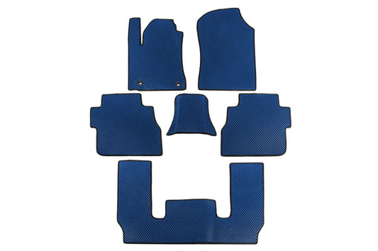 EVA Floor Mats 3 Rows (Blue) for Toyota Sequoia 2007-2022 - image 1
