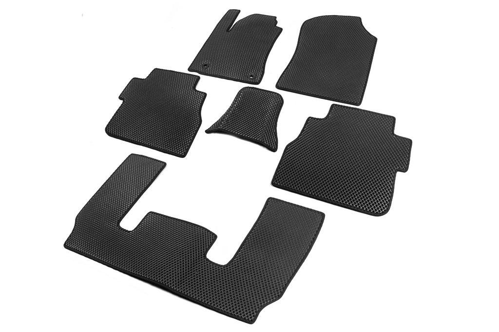 Polyurethane Floor Mats 3 Rows (EVA, Black) for Toyota Sequoia 2007-2022 - image 22