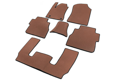 Polyurethane Floor Mats 3 Rows (EVA, Brick Red) for Toyota Sequoia 2007-2022 - image 2