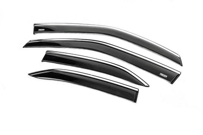 Windbreakers with chrome (4 pcs, Niken) for Toyota Yaris/Yaris Cross (XP210) 2020- - Reelken Auto