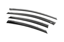 Window deflectors with chrome trim (4 pcs, Niken) for Hyundai Elantra (MD/UD) 2011-2015 - image 2