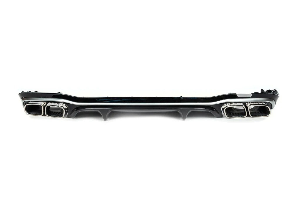 Rear diffuser with Silver nozzles (for AMG/AMG-Line Design E63 2020-2024) for Mercedes E-class W213 2016-2023 - image 1