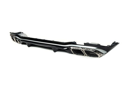 Rear diffuser with Silver nozzles (for AMG/AMG-Line Design E63 2020-2024) for Mercedes E-class W213 2016-2023 - image 4