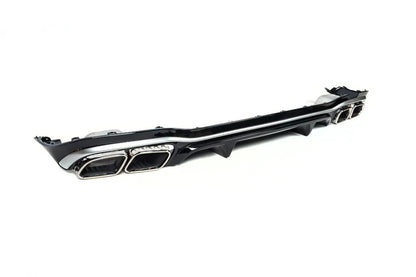 Rear diffuser with Silver nozzles (for AMG/AMG-Line Design E63 2020-2024) for Mercedes E-class W213 2016-2023 - image 3