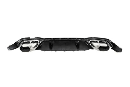 Rear diffuser with Silver nozzles (for AMG/AMG-Line Design E63 2020-2024) for Mercedes E-class W213 2016-2023 - image 2