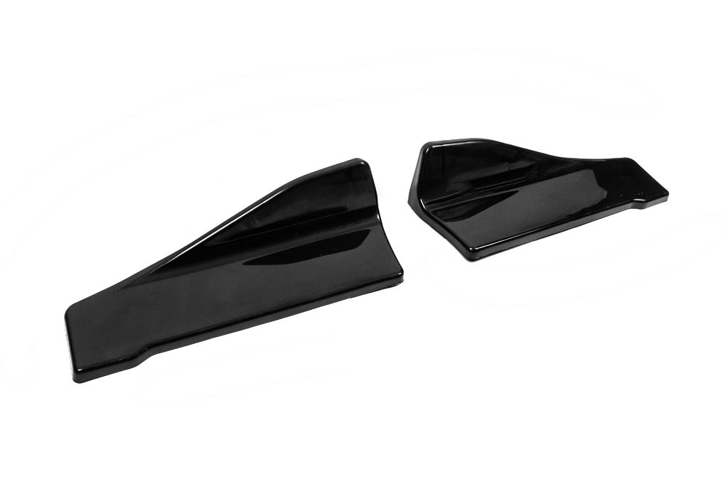 Universal Flap rear bumper covers type-C (2 pcs, gloss black, ABS plastic) - image 3