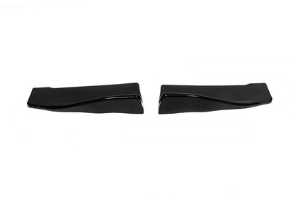 Universal Flap Rear Bumper Extensions Type-C (2 pcs, Gloss Black, ABS Plastic) - image 4