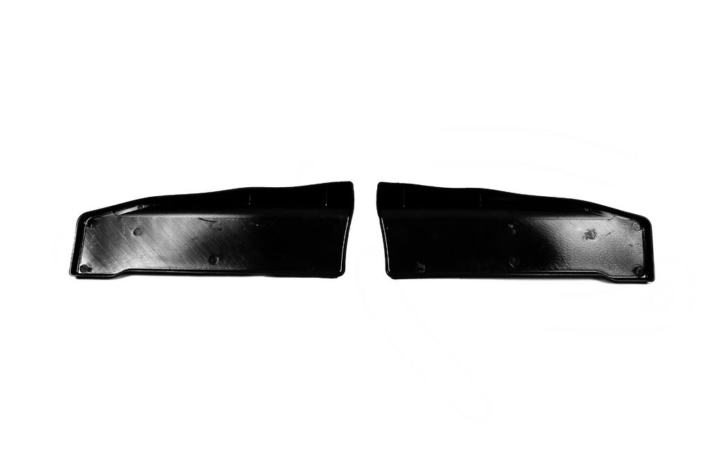 Universal Flap Rear Bumper Extensions Type-C (2 pcs, Gloss Black, ABS Plastic) - image 5