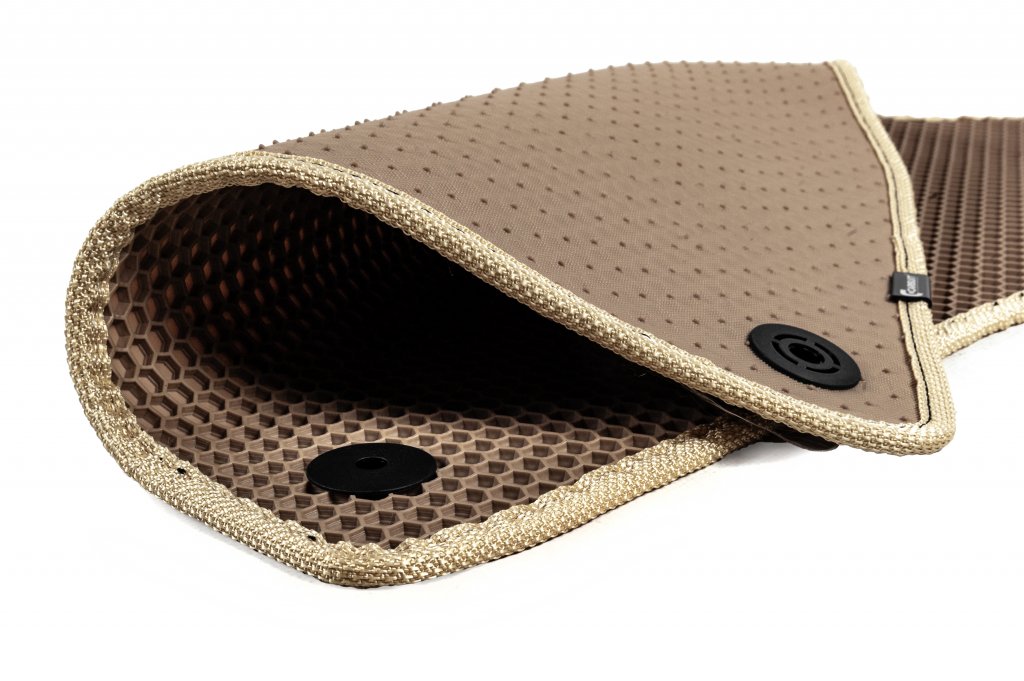 Rubber Floor Mats Carsuit (Beige) for Renault Trafic 2015- - image 3