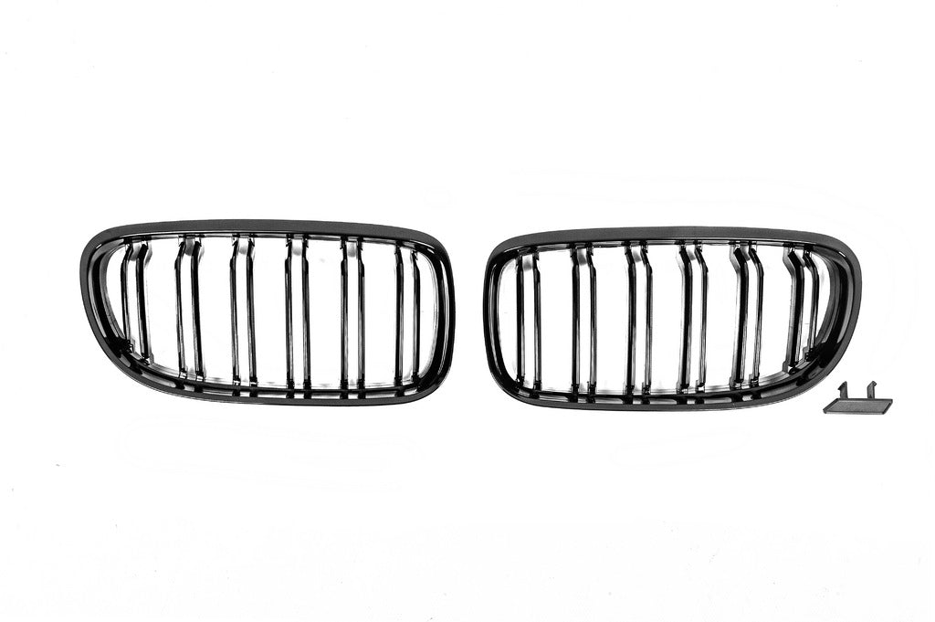 Kidney Grilles M-Look (for E-90/91, 2008-2011, Gloss Black) for BMW 3 Series E-90/91/92/93 2005-2011 - image 3