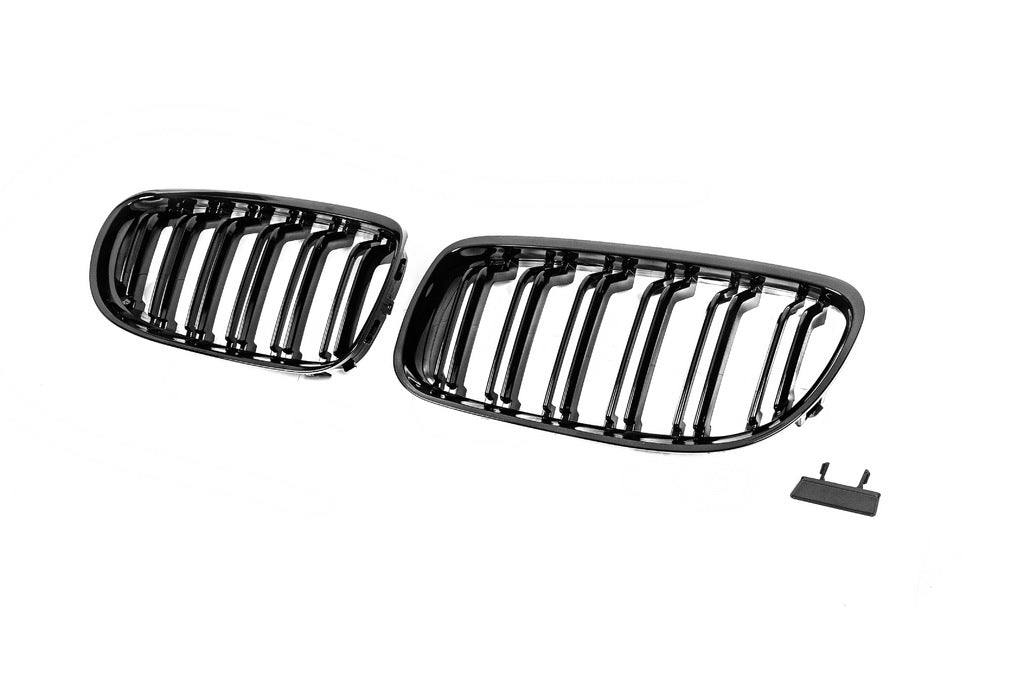 Kidney Grilles M-Look (for E-90/91, 2008-2011, Gloss Black) for BMW 3 Series E-90/91/92/93 2005-2011 - image 4