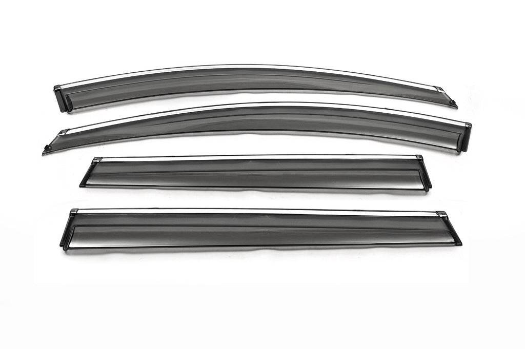 Windshields with chrome 2012-2016 (4 pcs., Libao) for Great Wall Haval H6 - Reelken Auto