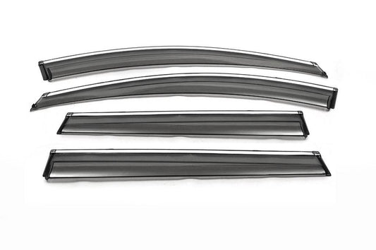 Windshields with chrome 2012-2016 (4 pcs., Libao) for Great Wall Haval H6 - Reelken Auto