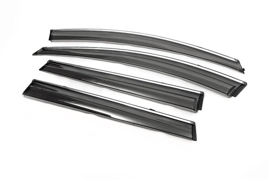 Windshields with chrome 2012-2016 (4 pcs., Libao) for Great Wall Haval H6 - Reelken Auto