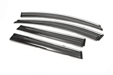 Window Deflectors with Chrome Trim 2012-2016 (4 pcs, Libao) for GreatWall Haval H6 2011- - image 2