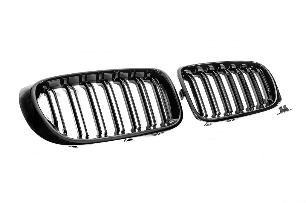 Kidney Grilles M-Look (2014-2018, Gloss Black) for BMW X3 F25 2011-2018 - image 4