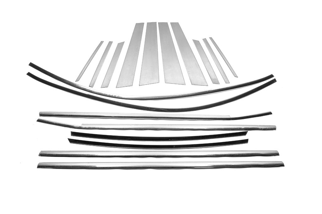 Window Trim Set (18 pcs) for BMW X6 F-16 2014-2019 - image 2