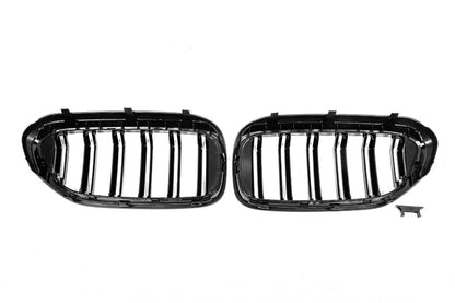 Kidney Grilles M-Look (2017-2020, Gloss Black) for BMW 5 Series G30/G31 2017-2023 - image 7