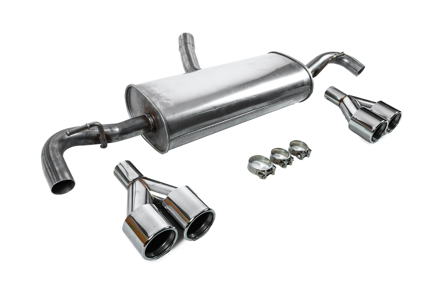 Exhaust system with M-Sport tips for BMW X3 F25 2011-2018 - image 3