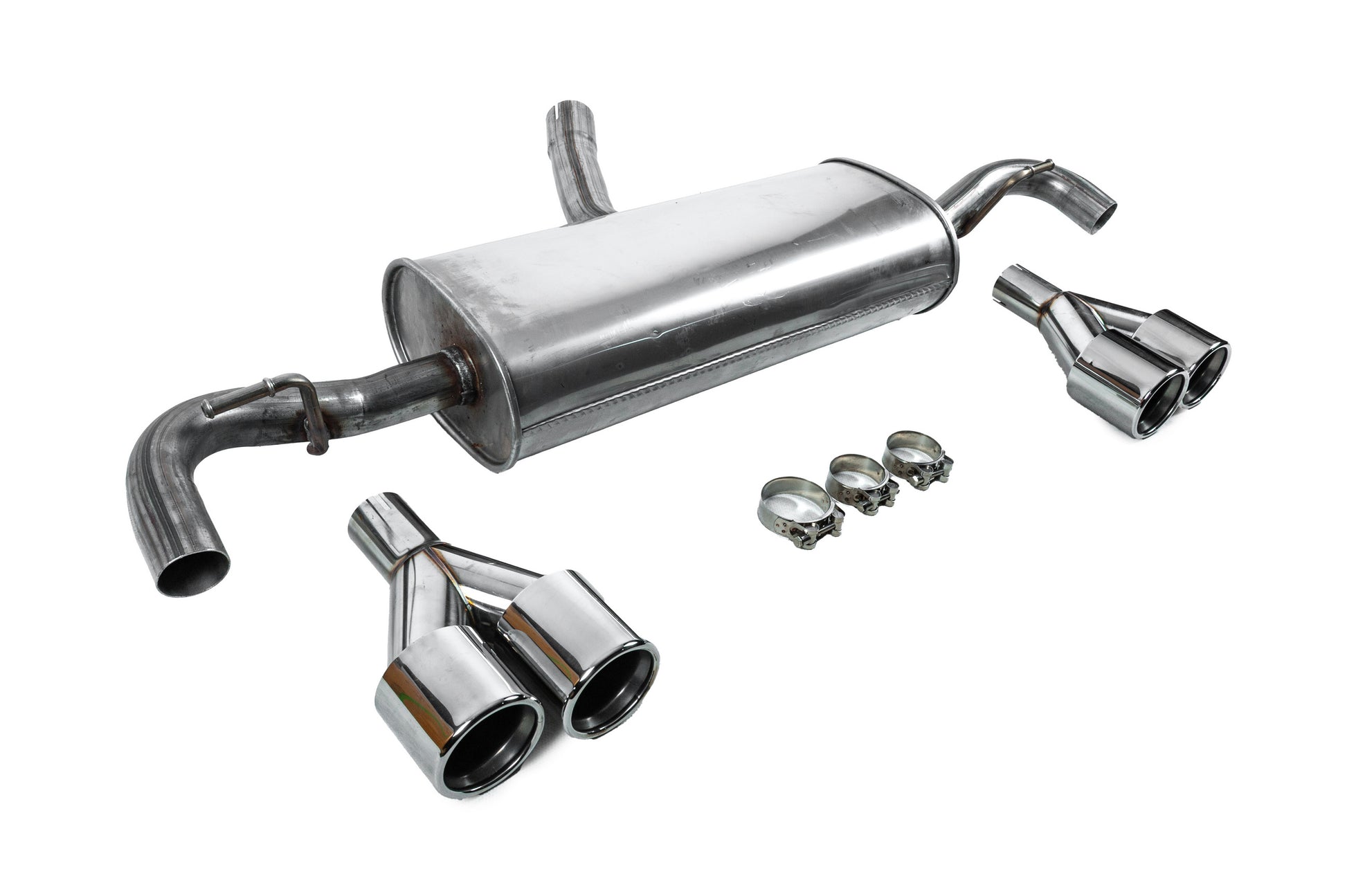 Exhaust system with M-Sport tips for BMW X3 F25 2011-2018 - image 3