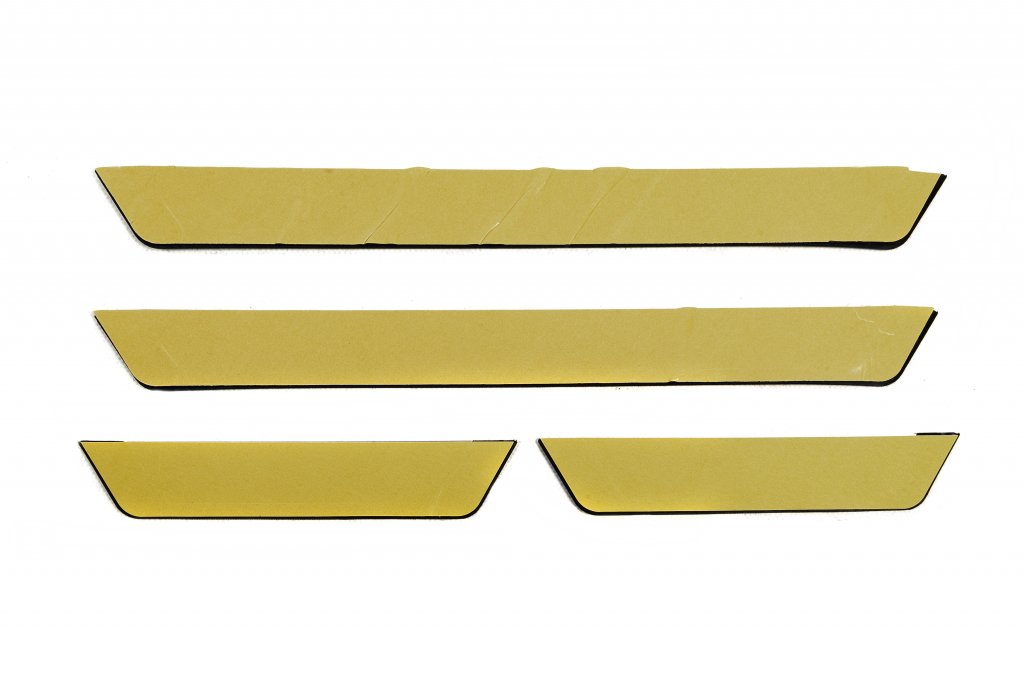 Door Sill Protectors Flexill (4pcs, Stainless Steel) for Chevrolet Captiva 2006-2019 - image 3