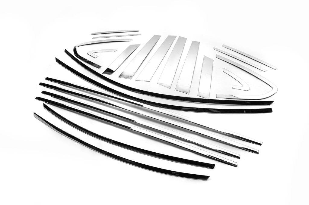 Door pillar moldings Libao (4 pcs, layer) for Subaru XV 2011-2017 - Reelken Auto