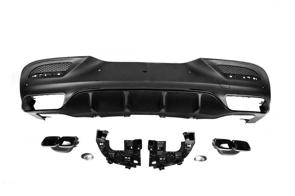 Rear diffuser with tips Black (GLE63 design) for Mercedes GLE coupe C292 2015-2019 - image 1