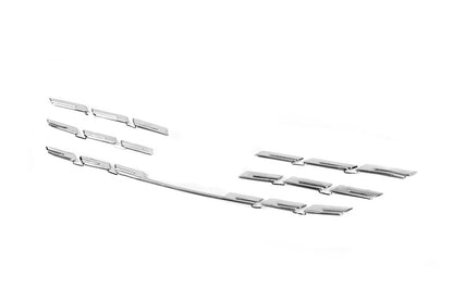 Covers on the radiator grill 2021+ (5 pcs., stainless steel) for Renault Megane IV 2016-2025 - image 4